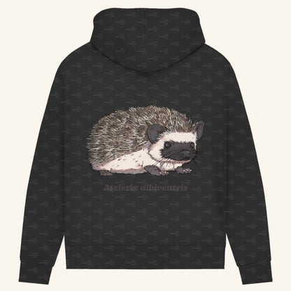 Damen Bio Hoodie mit Seitentaschen | Afrikanischer Weißbauchigel Atelerix albiventris
