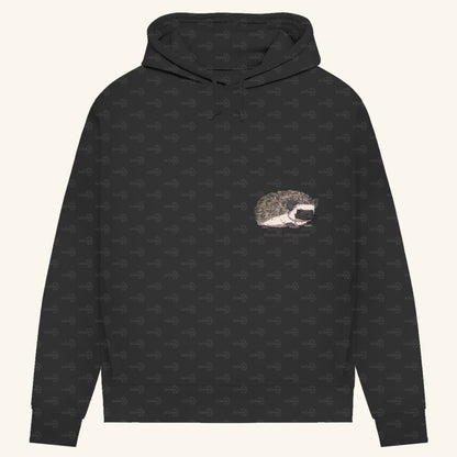 Damen Bio Hoodie mit Seitentaschen | Afrikanischer Weißbauchigel Atelerix albiventris