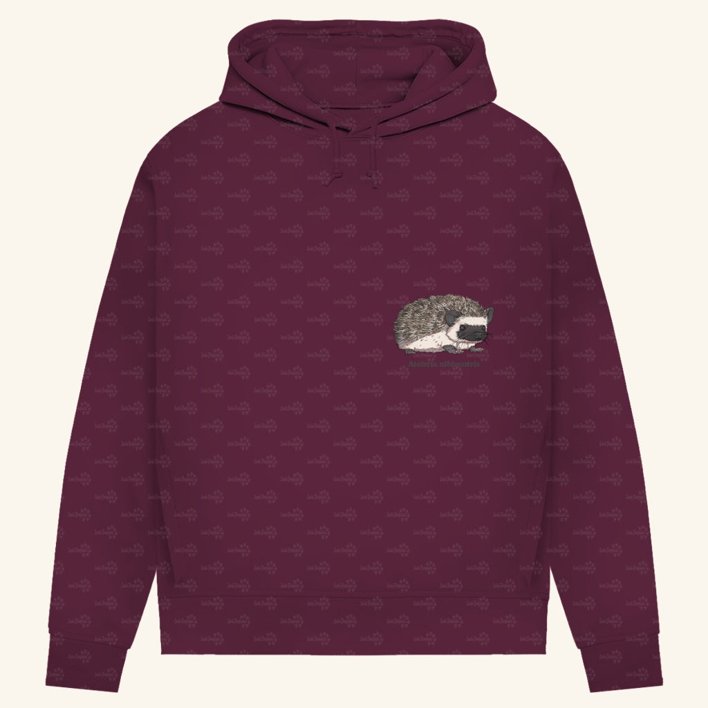 Damen Bio Hoodie mit Seitentaschen | Afrikanischer Weißbauchigel Atelerix albiventris
