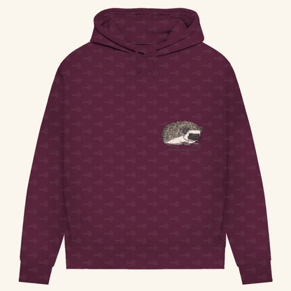 Damen Bio Hoodie mit Seitentaschen | Afrikanischer Weißbauchigel Atelerix albiventris