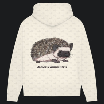 Damen Bio Hoodie mit Seitentaschen | Afrikanischer Weißbauchigel Atelerix albiventris