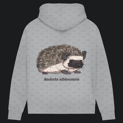 Damen Bio Hoodie mit Seitentaschen | Afrikanischer Weißbauchigel Atelerix albiventris