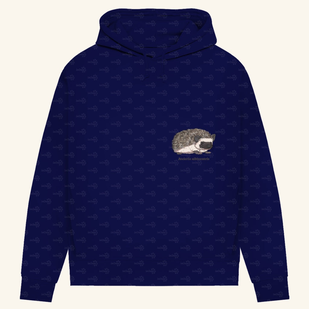 Damen Bio Hoodie mit Seitentaschen | Afrikanischer Weißbauchigel Atelerix albiventris