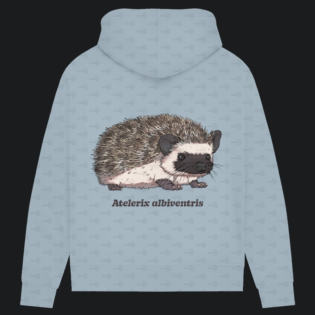 Damen Bio Hoodie mit Seitentaschen | Afrikanischer Weißbauchigel Atelerix albiventris