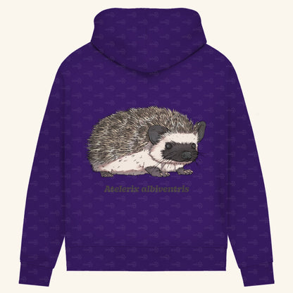 Damen Bio Hoodie mit Seitentaschen | Afrikanischer Weißbauchigel Atelerix albiventris