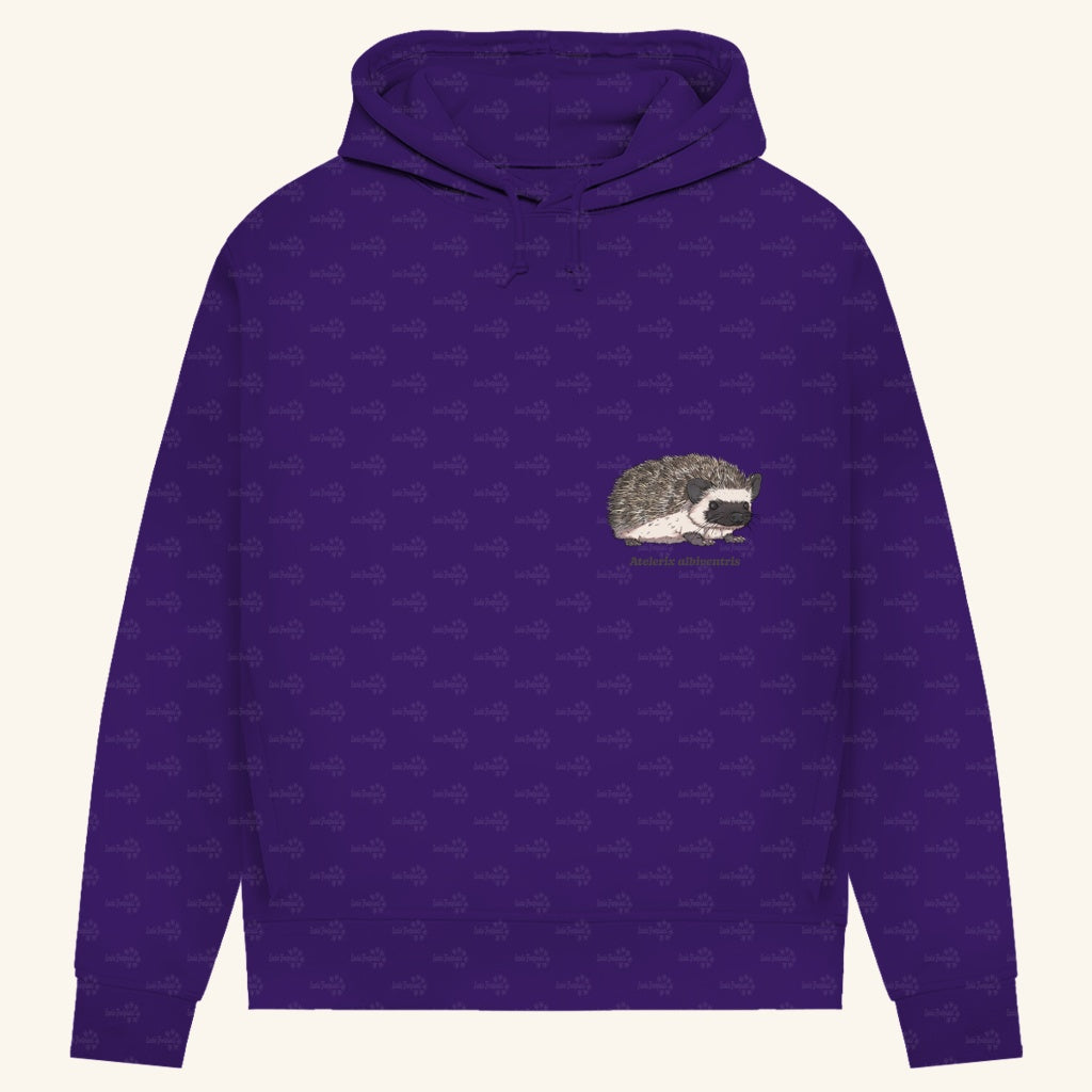 Damen Bio Hoodie mit Seitentaschen | Afrikanischer Weißbauchigel Atelerix albiventris