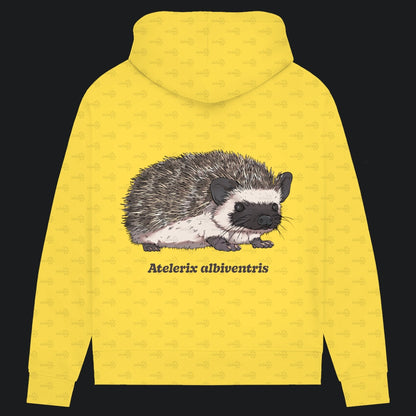 Damen Bio Hoodie mit Seitentaschen | Afrikanischer Weißbauchigel Atelerix albiventris