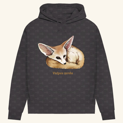 Damen Bio Hoodie mit Seitentaschen | Wüstenfuchs Fennek Vulpes zerda