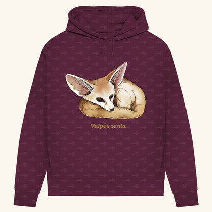 Damen Bio Hoodie mit Seitentaschen | Wüstenfuchs Fennek Vulpes zerda