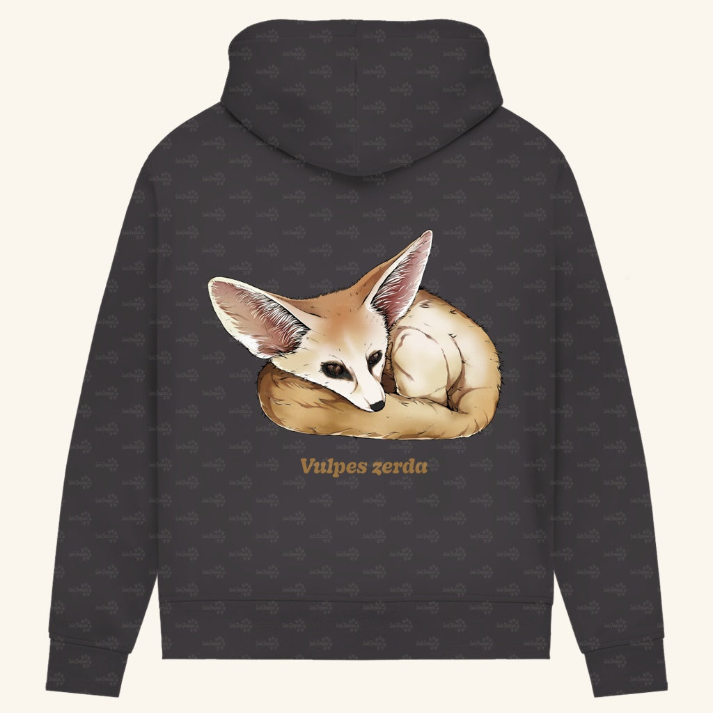Damen Bio Hoodie mit Seitentaschen | Wüstenfuchs Fennek Vulpes zerda