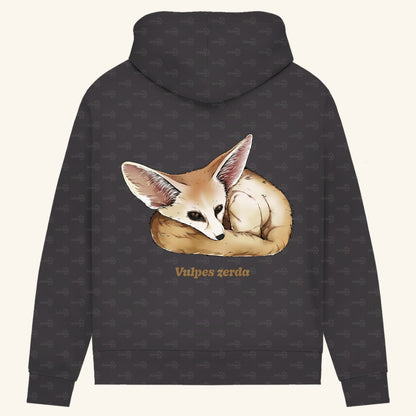 Damen Bio Hoodie mit Seitentaschen | Wüstenfuchs Fennek Vulpes zerda
