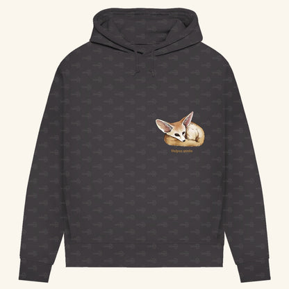 Damen Bio Hoodie mit Seitentaschen | Wüstenfuchs Fennek Vulpes zerda