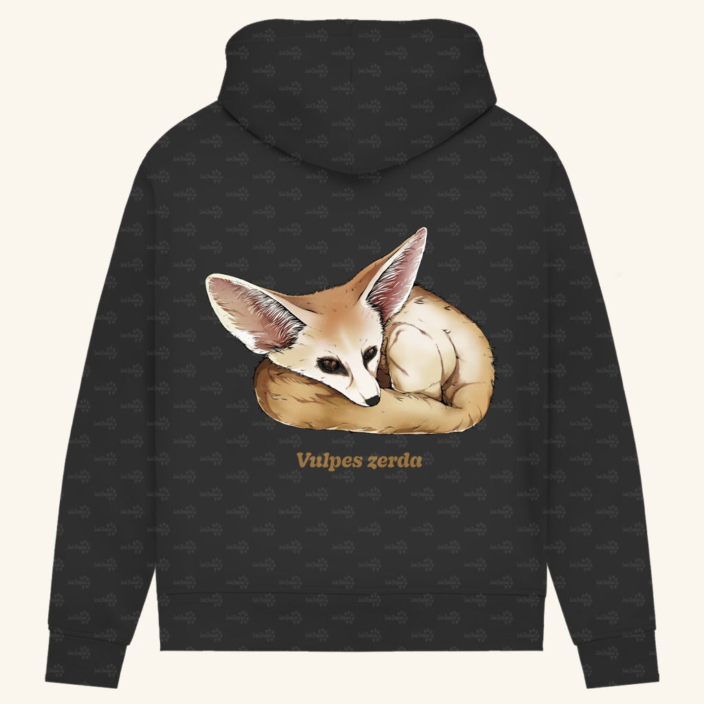 Damen Bio Hoodie mit Seitentaschen | Wüstenfuchs Fennek Vulpes zerda