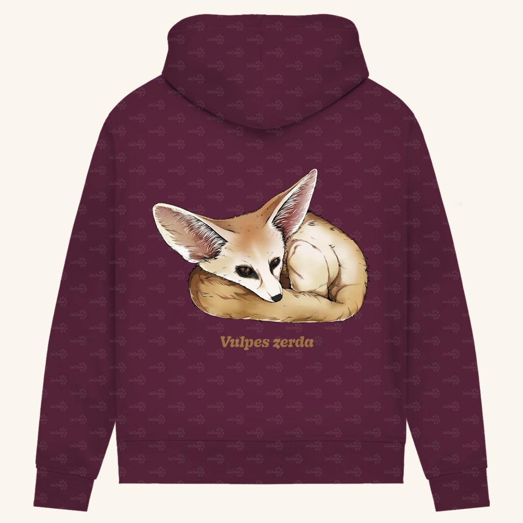Damen Bio Hoodie mit Seitentaschen | Wüstenfuchs Fennek Vulpes zerda