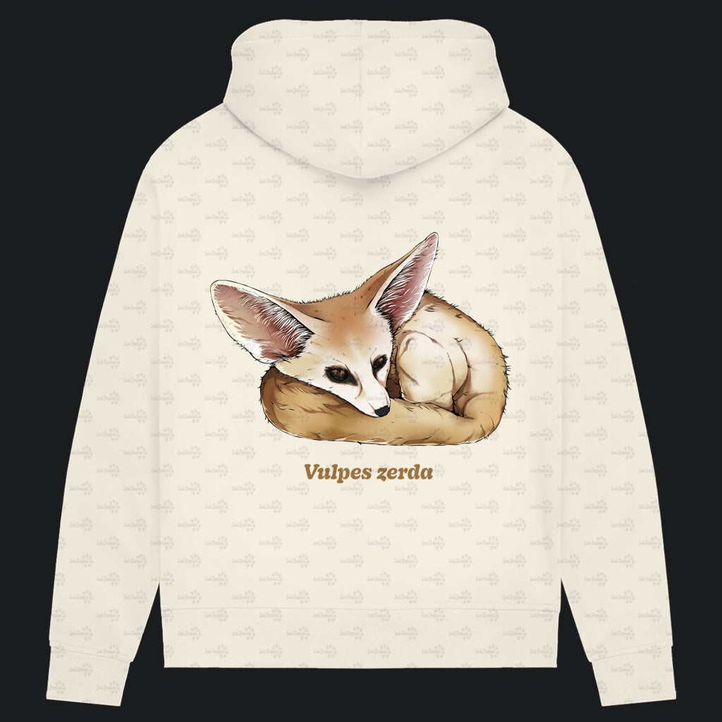Damen Bio Hoodie mit Seitentaschen | Wüstenfuchs Fennek Vulpes zerda