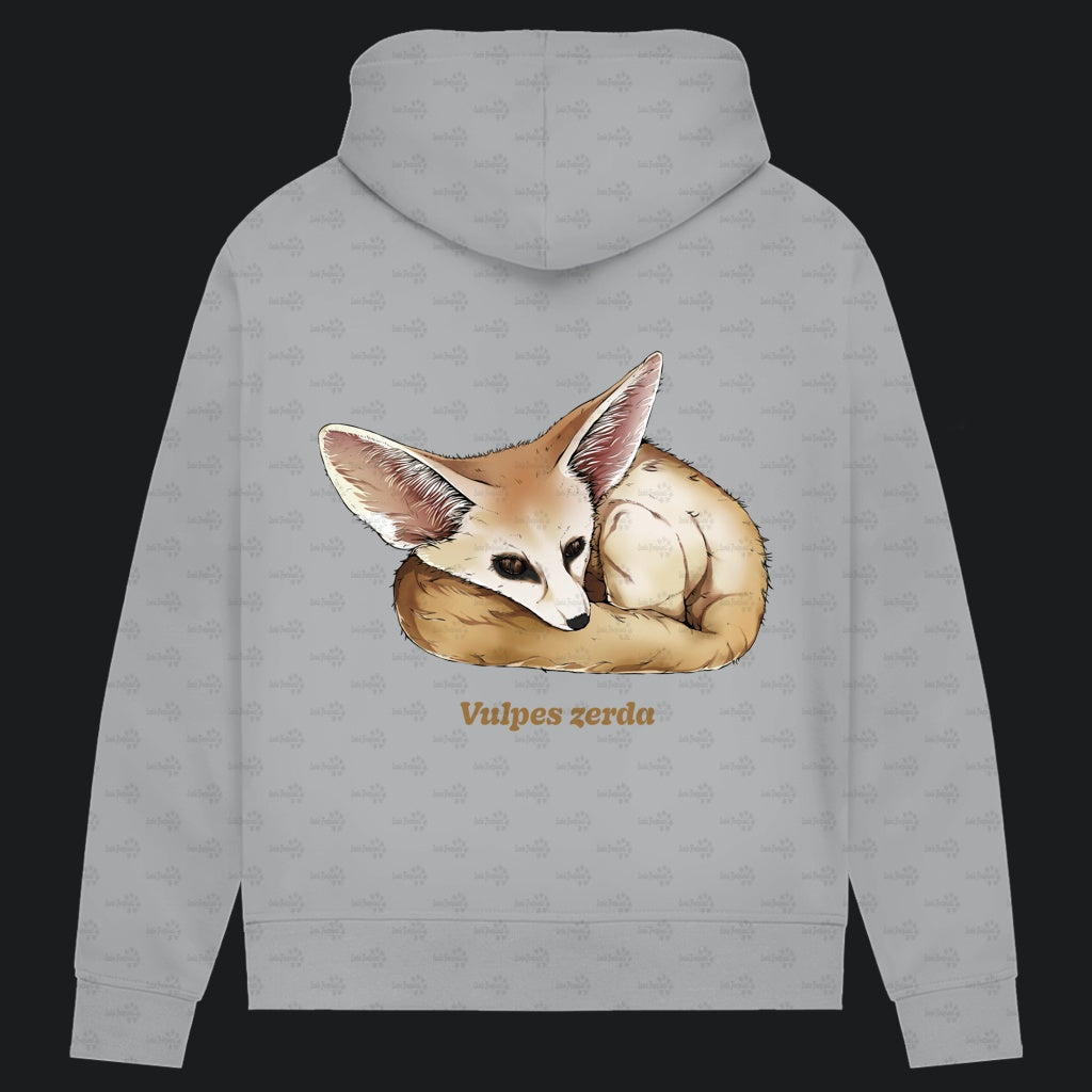 Damen Bio Hoodie mit Seitentaschen | Wüstenfuchs Fennek Vulpes zerda