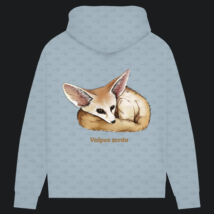 Damen Bio Hoodie mit Seitentaschen | Wüstenfuchs Fennek Vulpes zerda