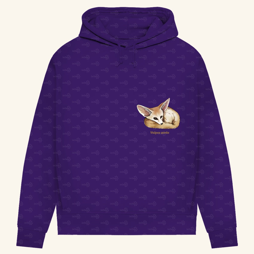 Damen Bio Hoodie mit Seitentaschen | Wüstenfuchs Fennek Vulpes zerda