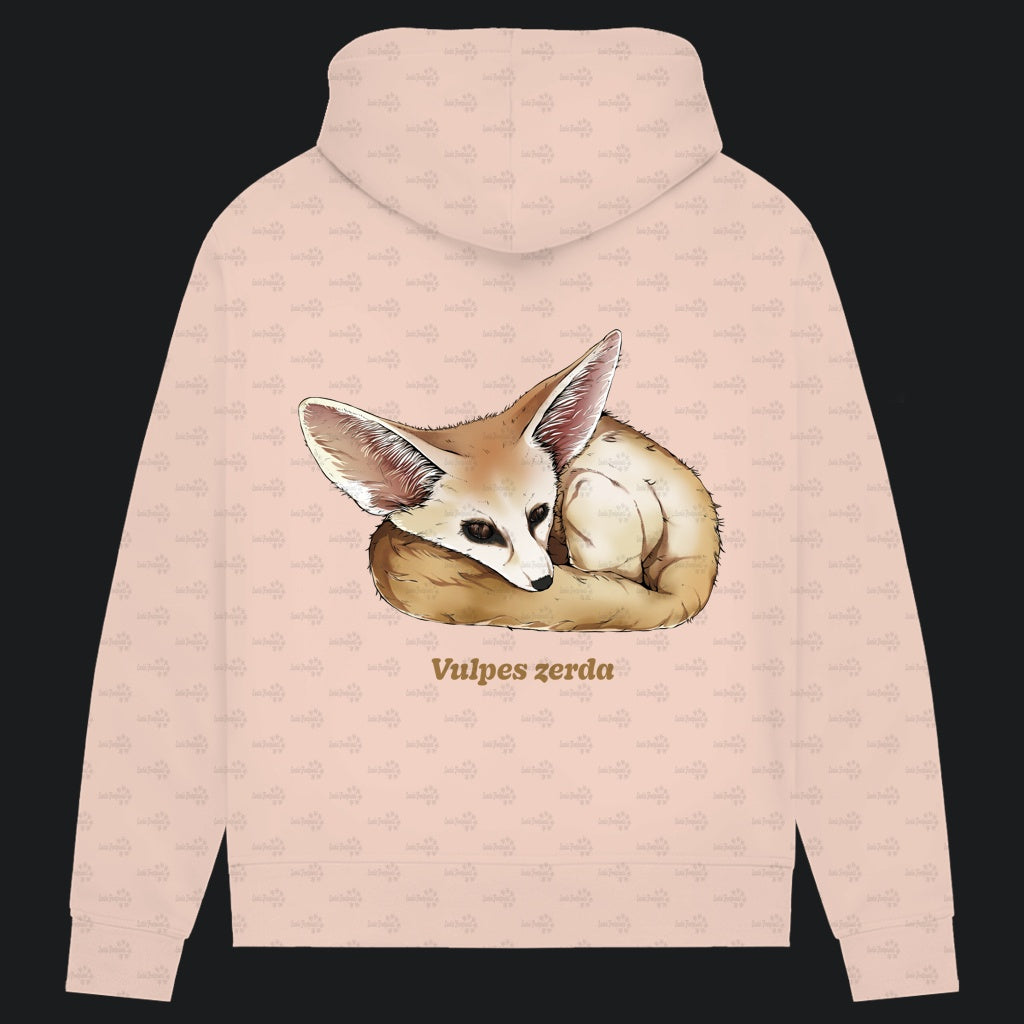 Damen Bio Hoodie mit Seitentaschen | Wüstenfuchs Fennek Vulpes zerda
