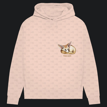 Damen Bio Hoodie mit Seitentaschen | Wüstenfuchs Fennek Vulpes zerda
