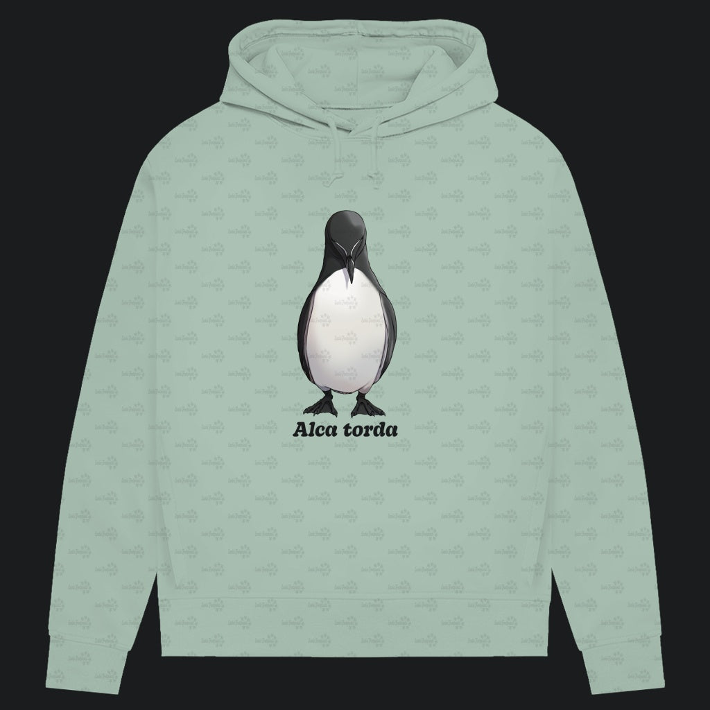 Damen Bio Hoodie mit Seitentaschen | Tordalk Razorbill Alca torda
