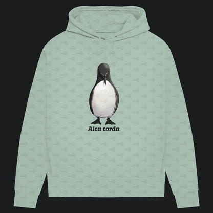 Damen Bio Hoodie mit Seitentaschen | Tordalk Razorbill Alca torda