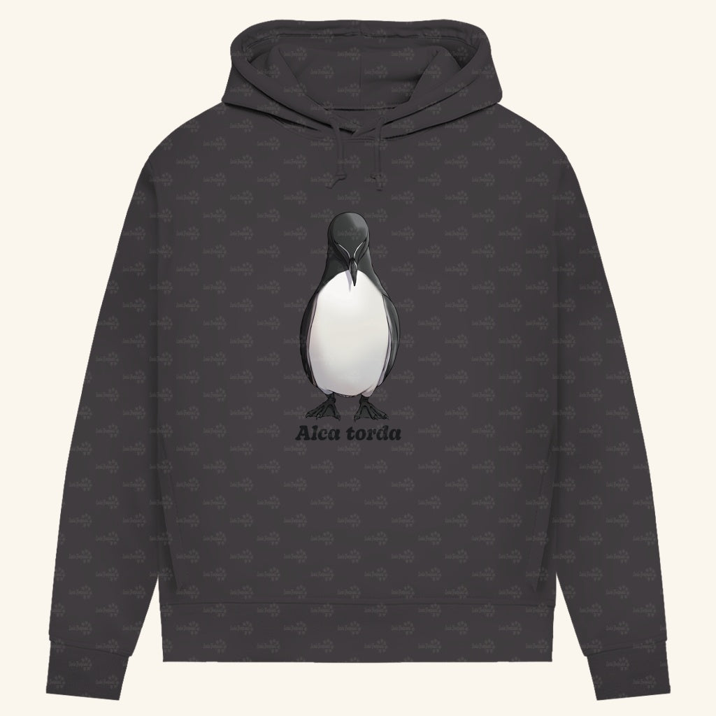 Damen Bio Hoodie mit Seitentaschen | Tordalk Razorbill Alca torda