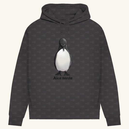 Damen Bio Hoodie mit Seitentaschen | Tordalk Razorbill Alca torda