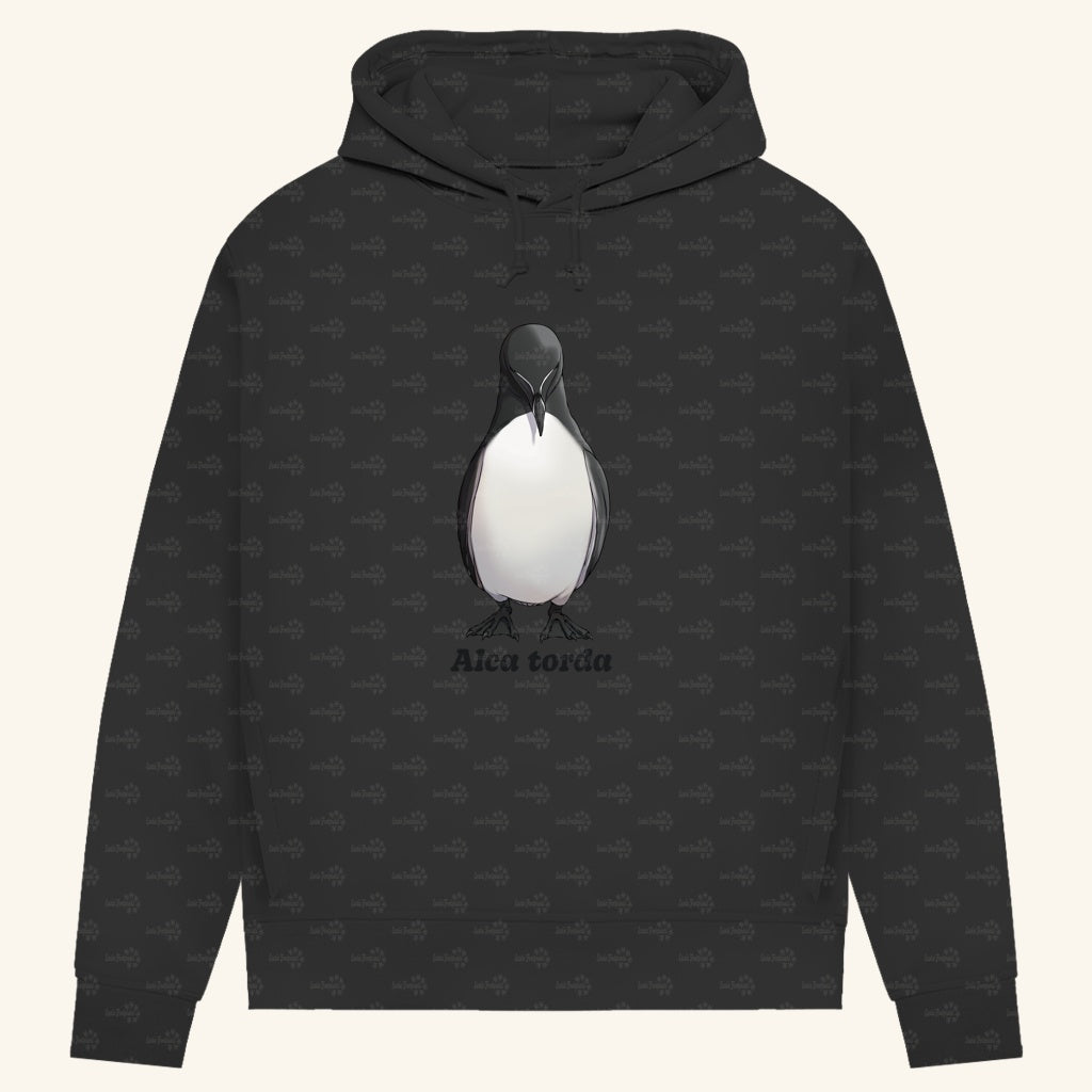 Damen Bio Hoodie mit Seitentaschen | Tordalk Razorbill Alca torda