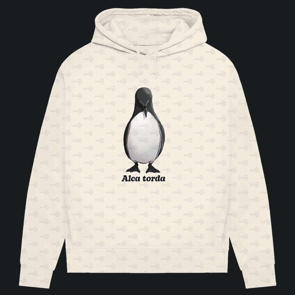 Damen Bio Hoodie mit Seitentaschen | Tordalk Razorbill Alca torda