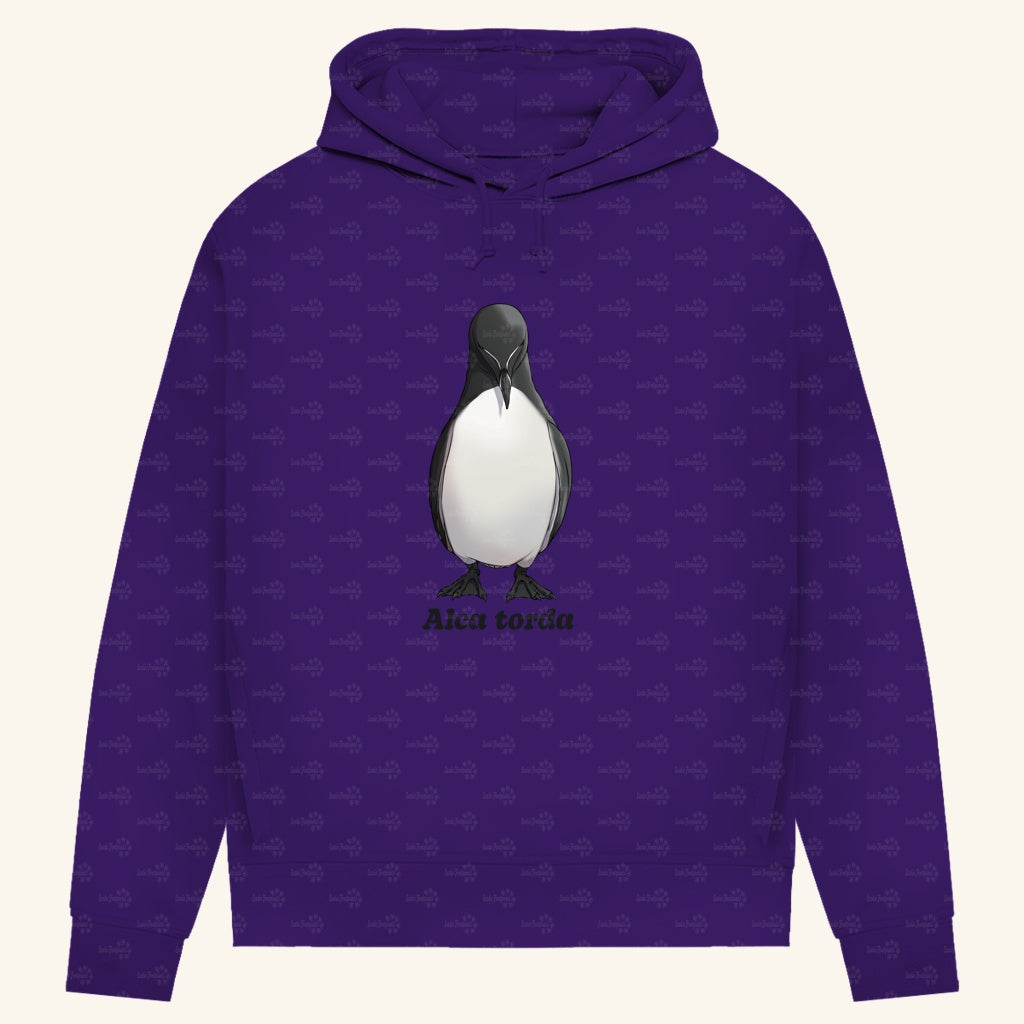 Damen Bio Hoodie mit Seitentaschen | Tordalk Razorbill Alca torda