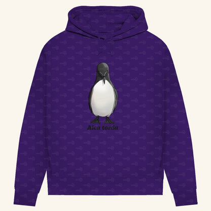 Damen Bio Hoodie mit Seitentaschen | Tordalk Razorbill Alca torda