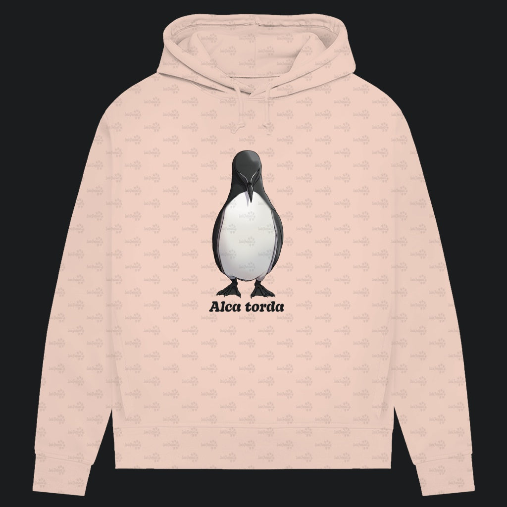 Damen Bio Hoodie mit Seitentaschen | Tordalk Razorbill Alca torda