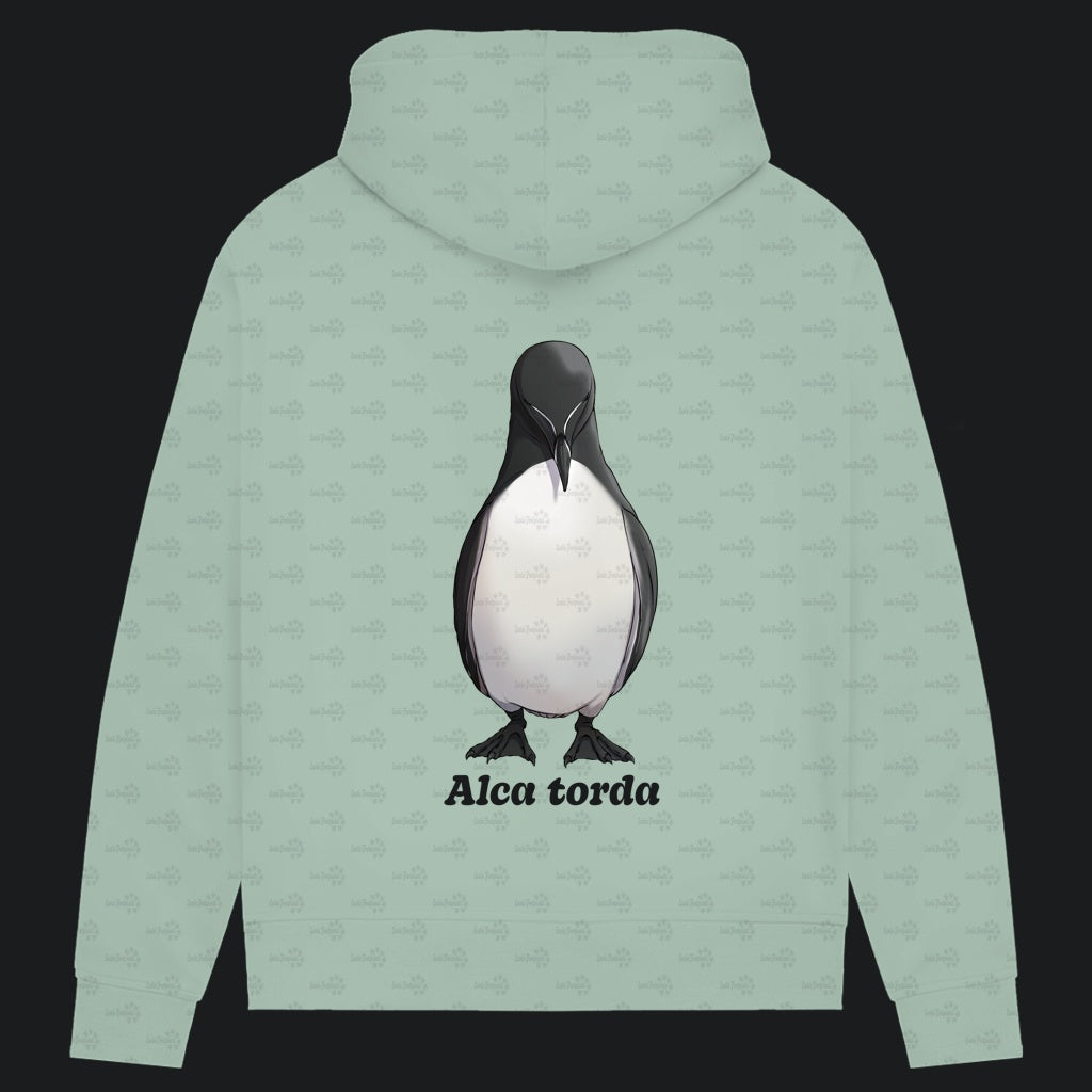 Damen Bio Hoodie mit Seitentaschen | Tordalk Razorbill Alca torda