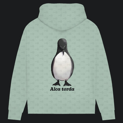 Damen Bio Hoodie mit Seitentaschen | Tordalk Razorbill Alca torda