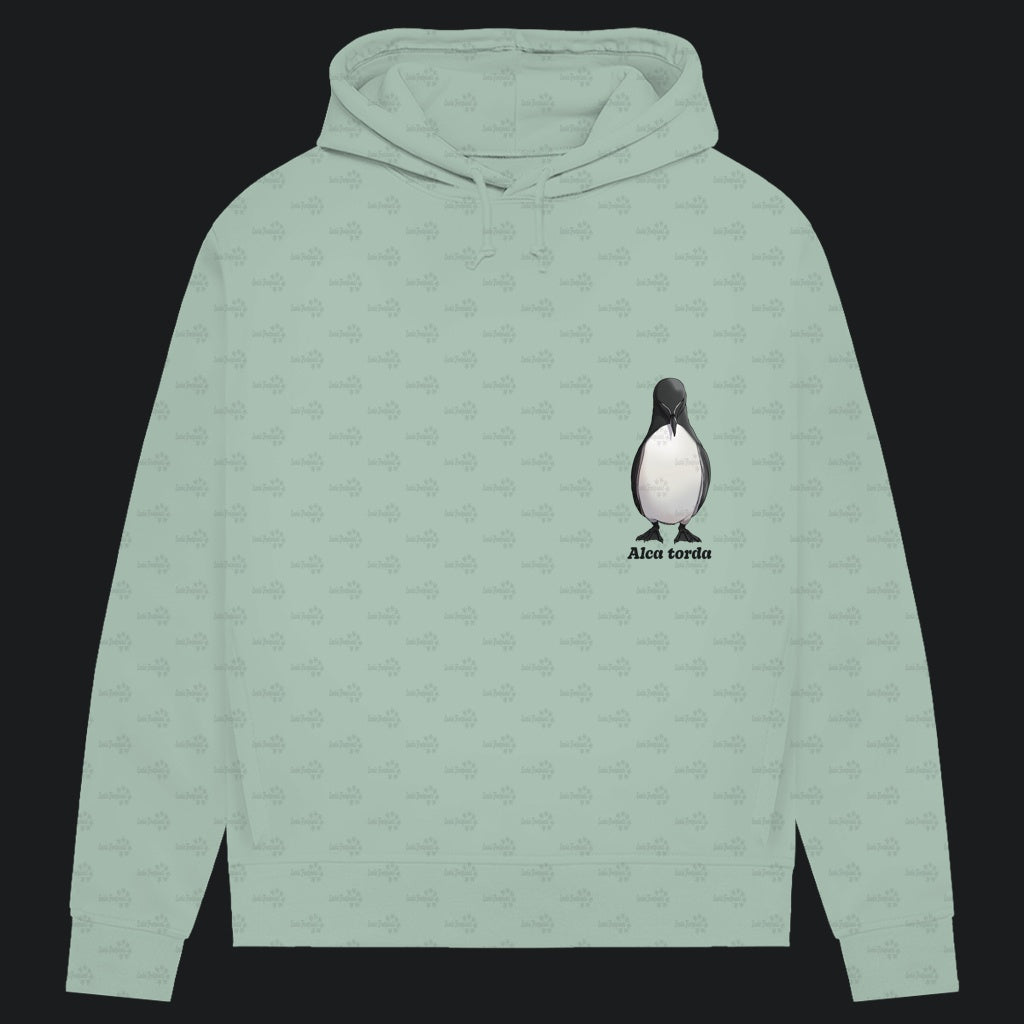 Damen Bio Hoodie mit Seitentaschen | Tordalk Razorbill Alca torda