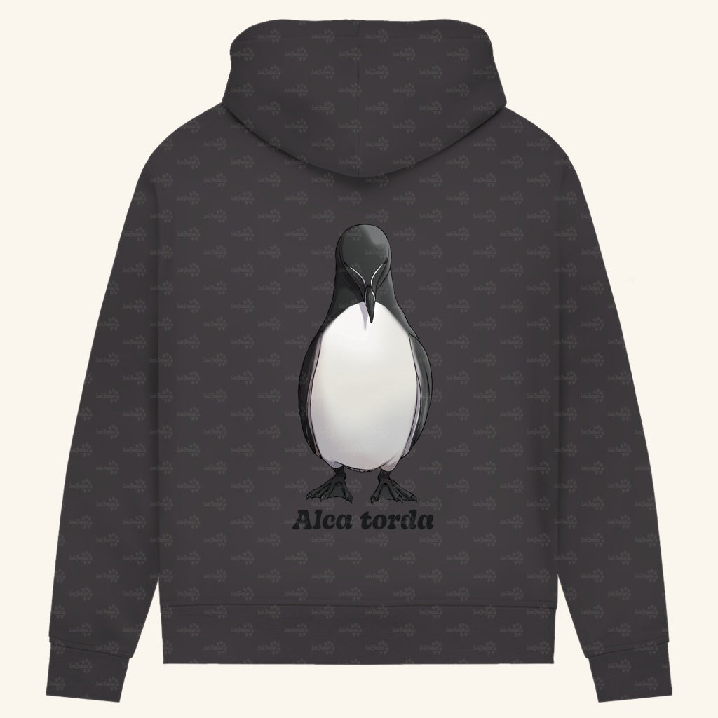 Damen Bio Hoodie mit Seitentaschen | Tordalk Razorbill Alca torda