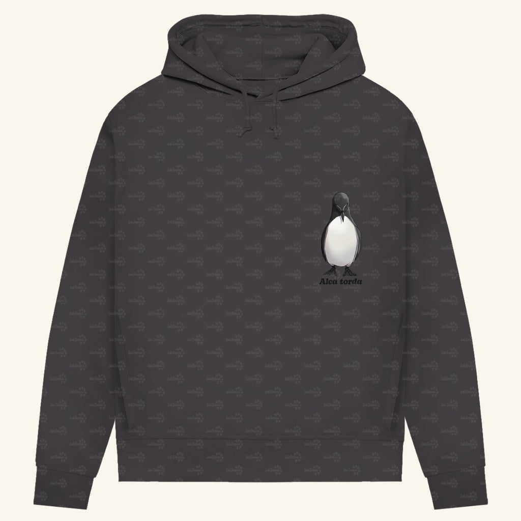 Damen Bio Hoodie mit Seitentaschen | Tordalk Razorbill Alca torda