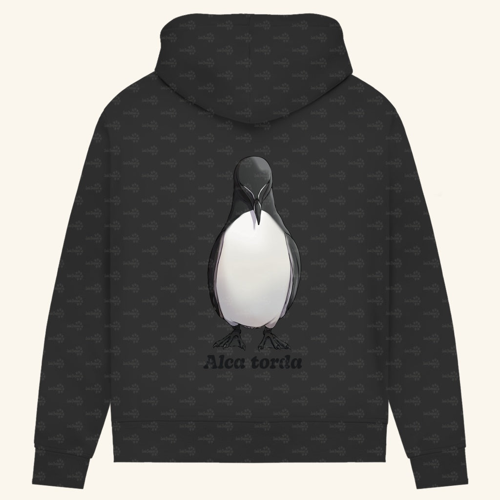 Damen Bio Hoodie mit Seitentaschen | Tordalk Razorbill Alca torda