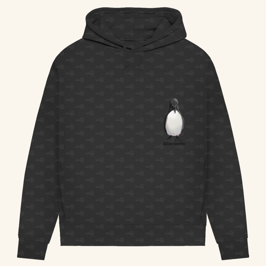 Damen Bio Hoodie mit Seitentaschen | Tordalk Razorbill Alca torda