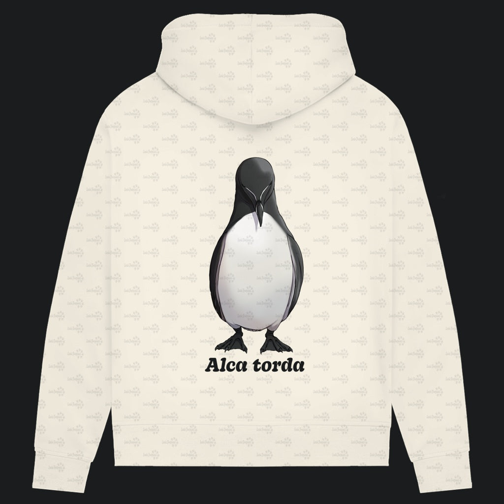 Damen Bio Hoodie mit Seitentaschen | Tordalk Razorbill Alca torda