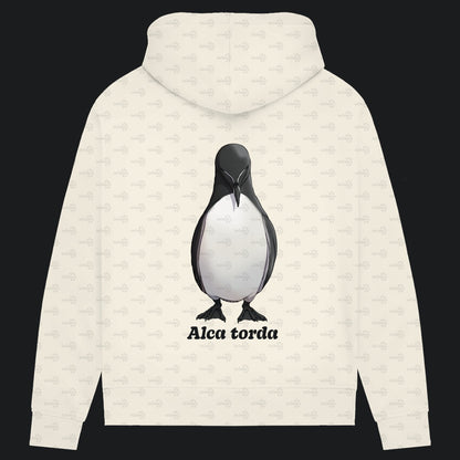 Damen Bio Hoodie mit Seitentaschen | Tordalk Razorbill Alca torda