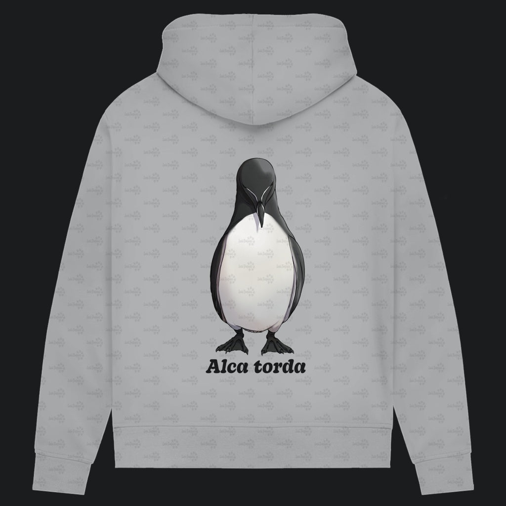Damen Bio Hoodie mit Seitentaschen | Tordalk Razorbill Alca torda