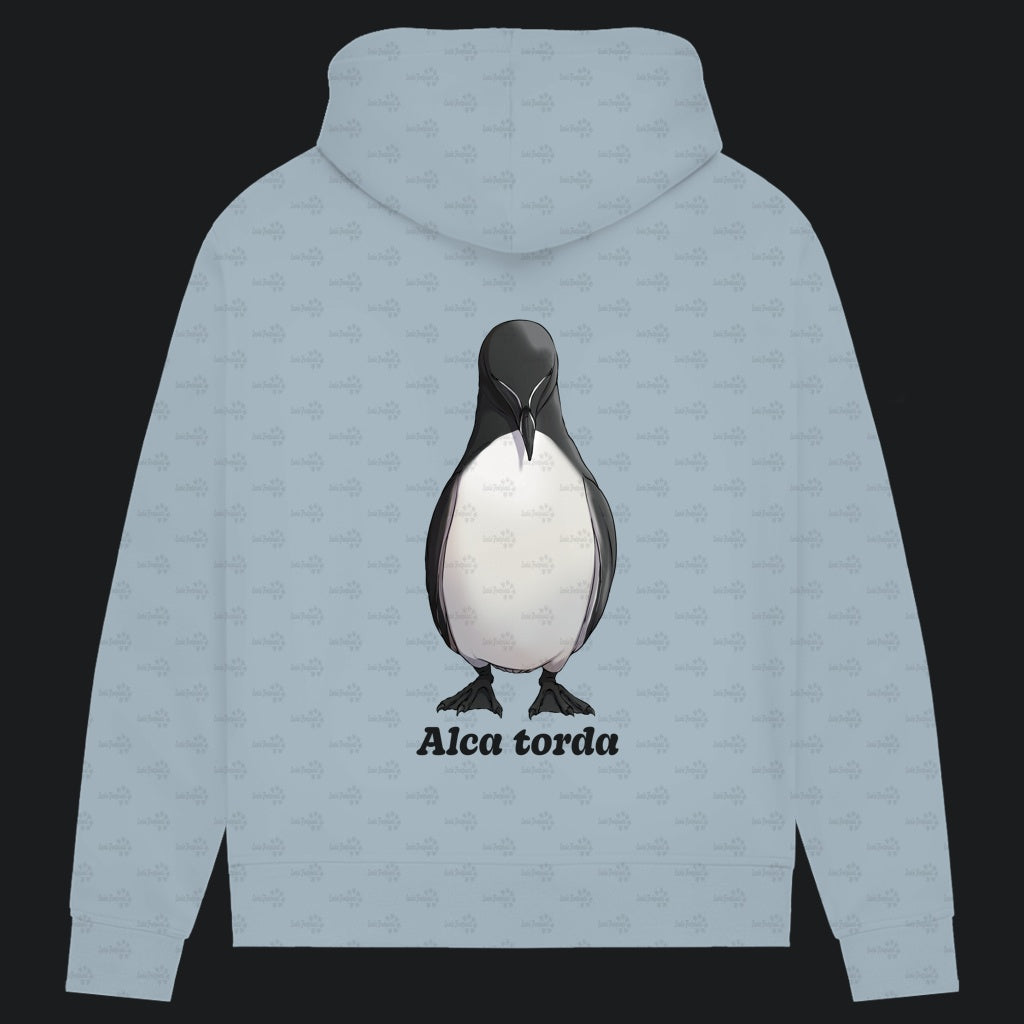 Damen Bio Hoodie mit Seitentaschen | Tordalk Razorbill Alca torda