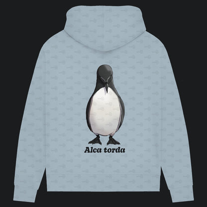 Damen Bio Hoodie mit Seitentaschen | Tordalk Razorbill Alca torda