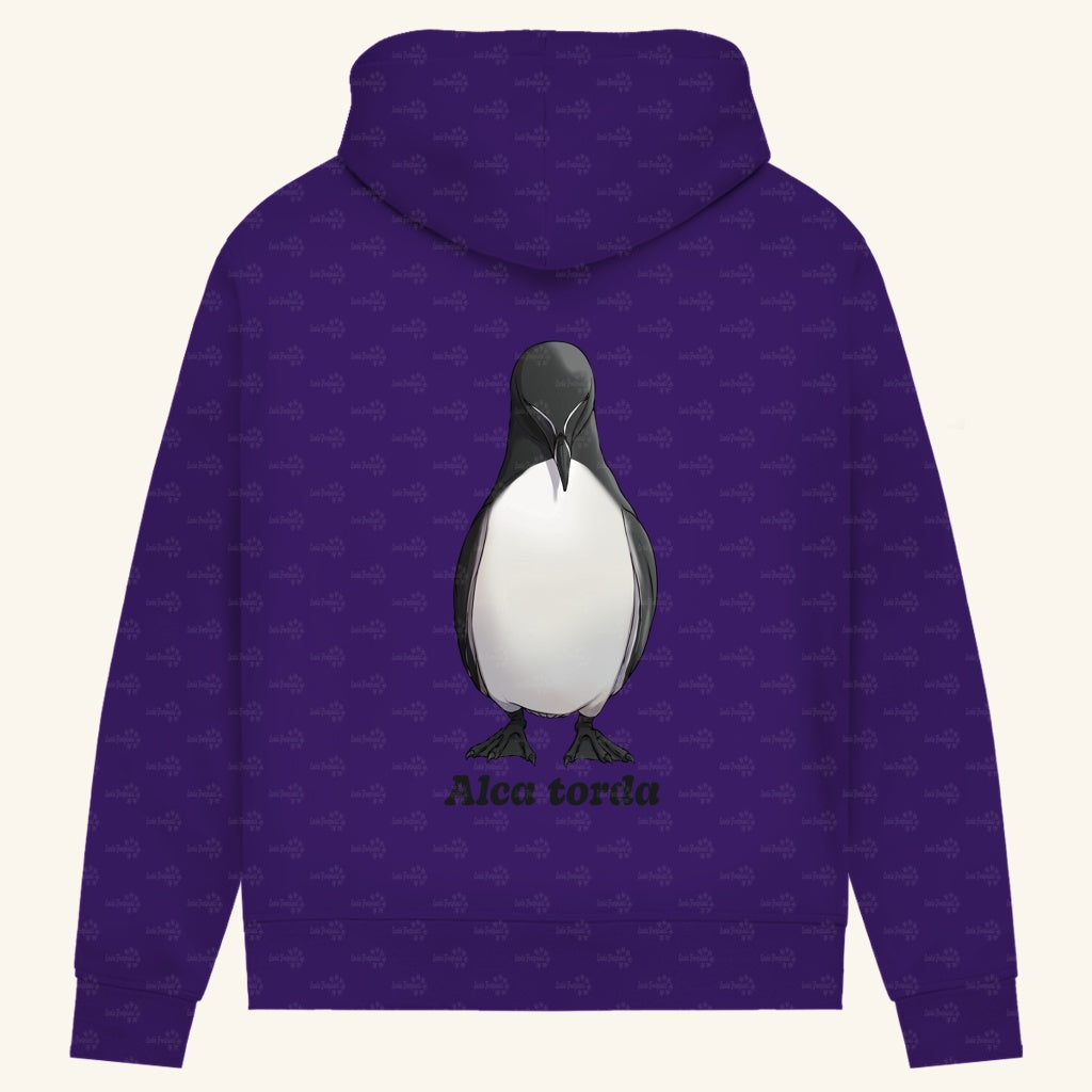 Damen Bio Hoodie mit Seitentaschen | Tordalk Razorbill Alca torda