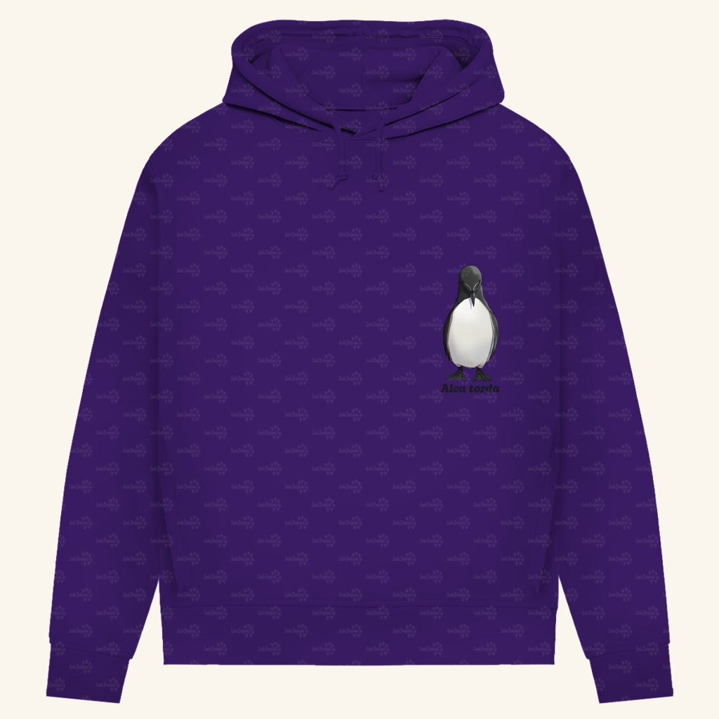 Damen Bio Hoodie mit Seitentaschen | Tordalk Razorbill Alca torda
