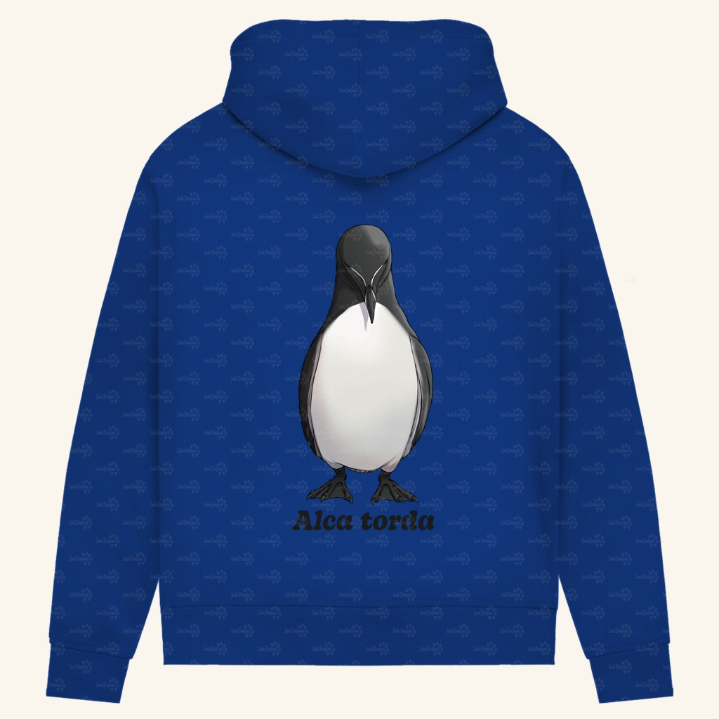 Damen Bio Hoodie mit Seitentaschen | Tordalk Razorbill Alca torda