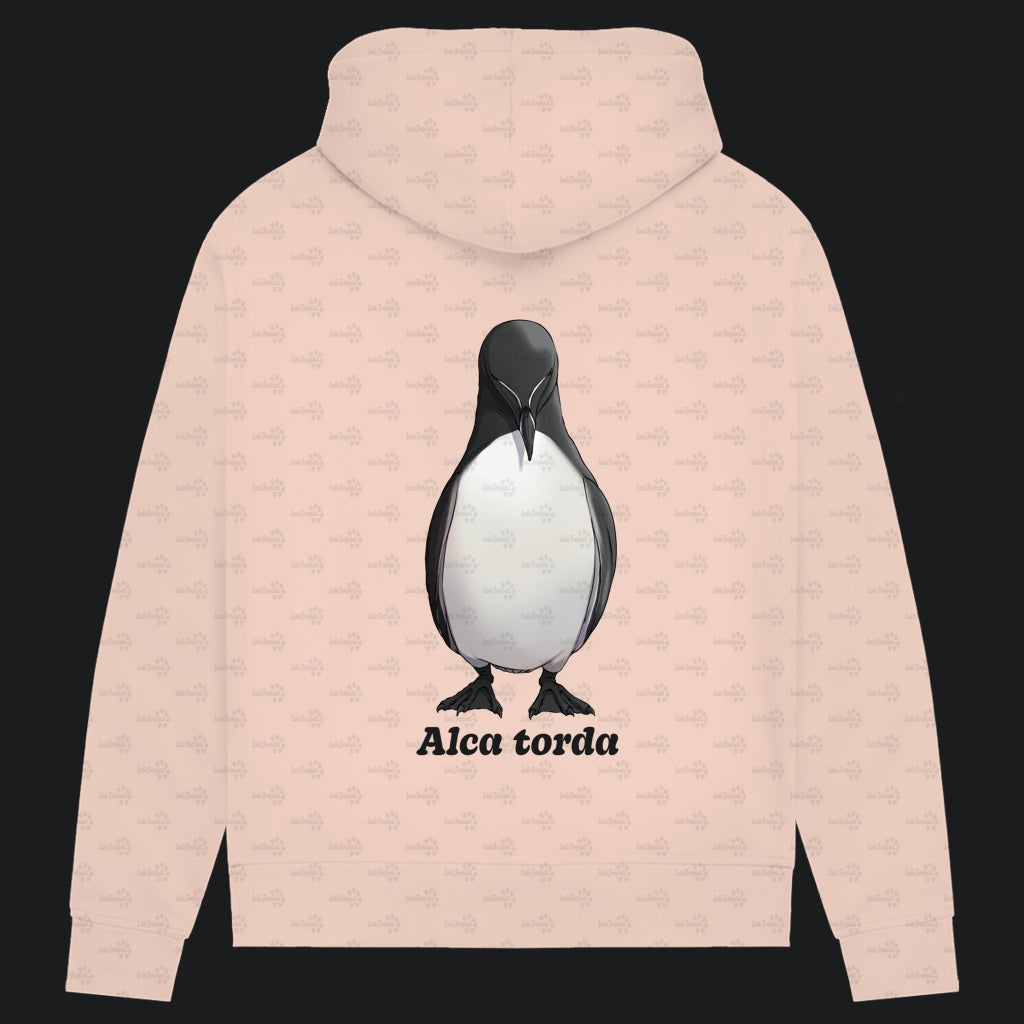 Damen Bio Hoodie mit Seitentaschen | Tordalk Razorbill Alca torda