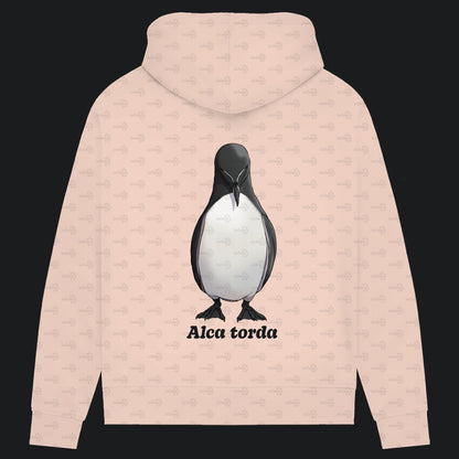 Damen Bio Hoodie mit Seitentaschen | Tordalk Razorbill Alca torda